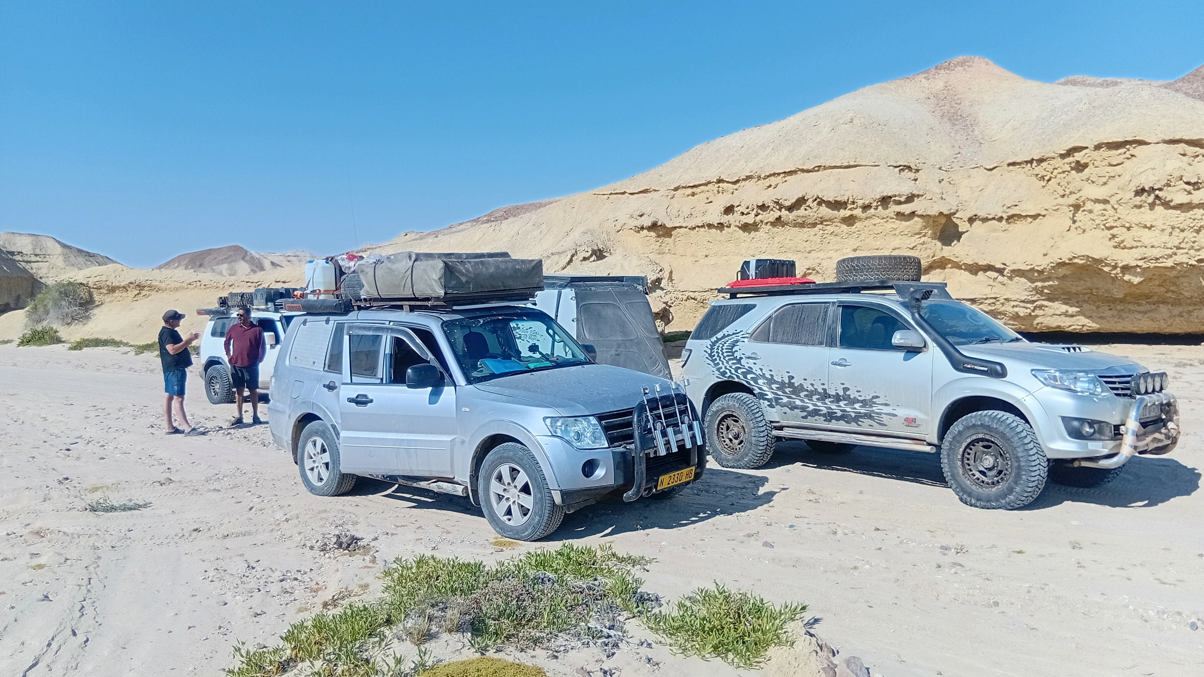 4x4 expedition vehicle on a remote southern Angola route